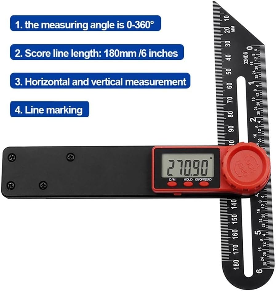 ya 26 10.21 baidi For Woodworking Goniometer Angle Finder Electronic Level T Bevel Gauge