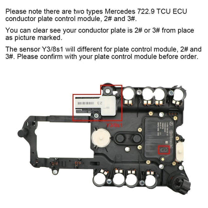 ya 5 8.10 Y3/8s1 Transmission Control Module Sensor Fits Mercedes 7G 722.9 TCU TCM VGS3