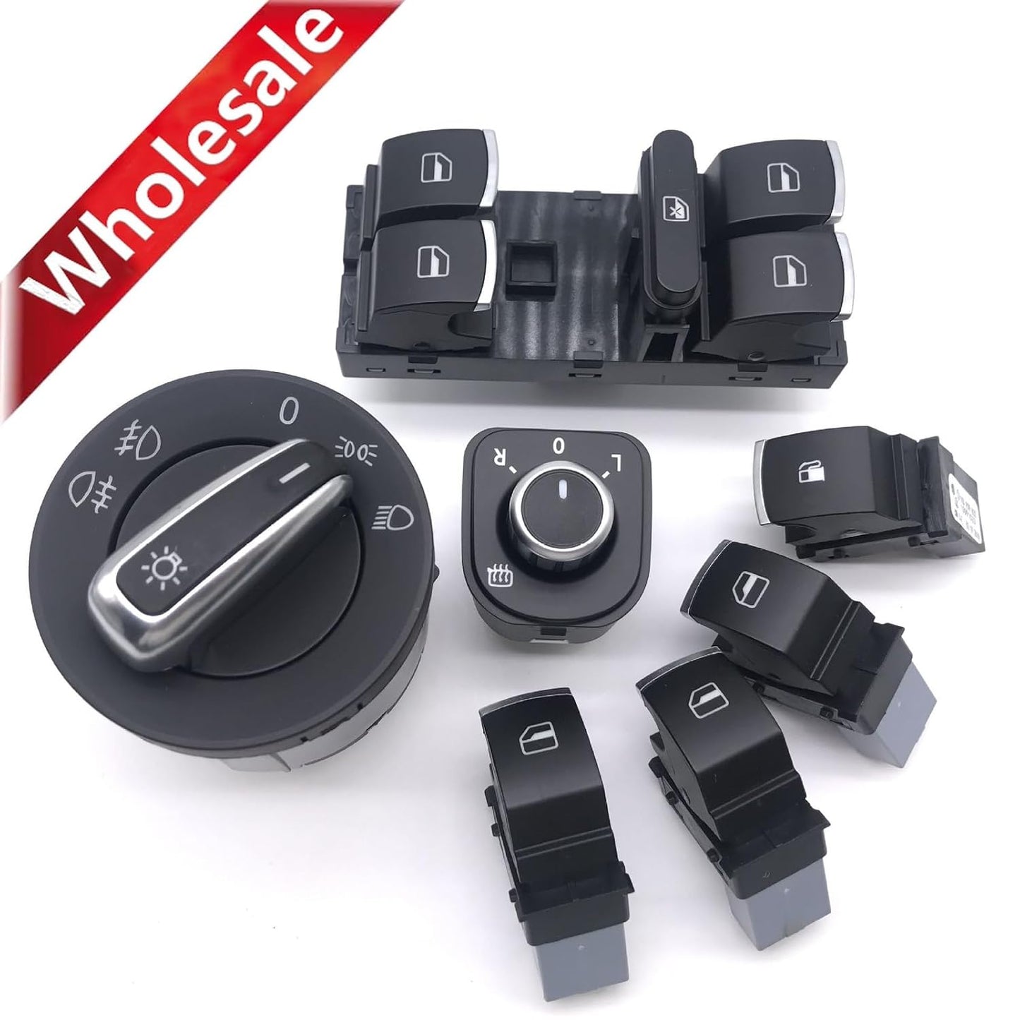 ya 5 8.10 7-Pack Fuel car Headlight Mirror Switch for Tiguan for Golf MK5 for Passat 5ND959855
