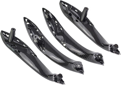 ya 4 8.24 baidi 4X Carbon Fiber Inner Door Handle Handrail Panel for BMW F30 F32 F35