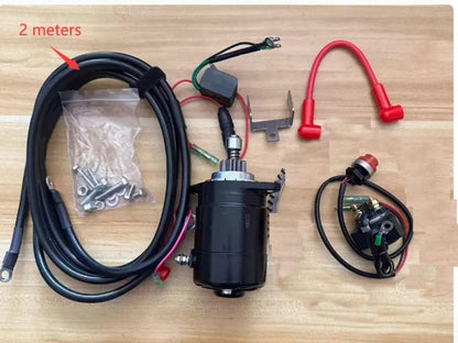 ya 2 8.15 Outboard Electrical Start Conversion Assembly Fit for TOHATSU 2 stroke 25-30HP