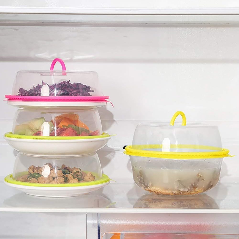ya 14 9.20 baidi 2pcs Kitchen Food Preservation Cover Heat-resistant Microwave Cover-1