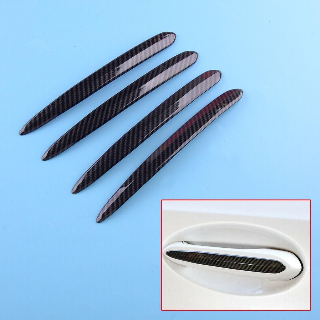 ya 2 8.15 4pcs Door Handle Cover Molding Trim Cover Fits for BMW 5 Series G30 X3 G01 X5 G05