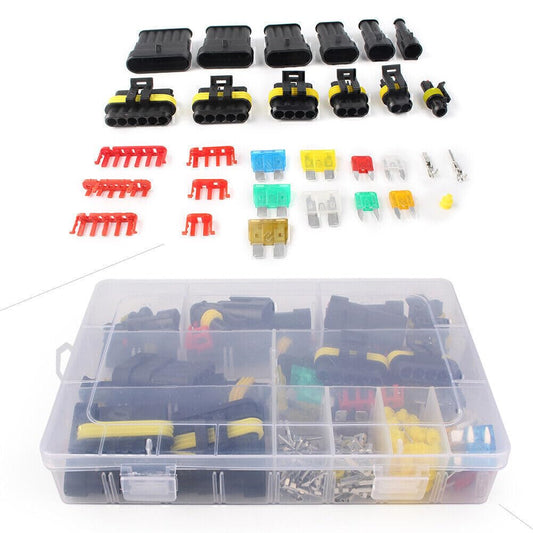 ya 16 10.20 baidi Electrical Wire Waterproof Connector Plug Kit Term l Fuse Set Pin Car 240pcs