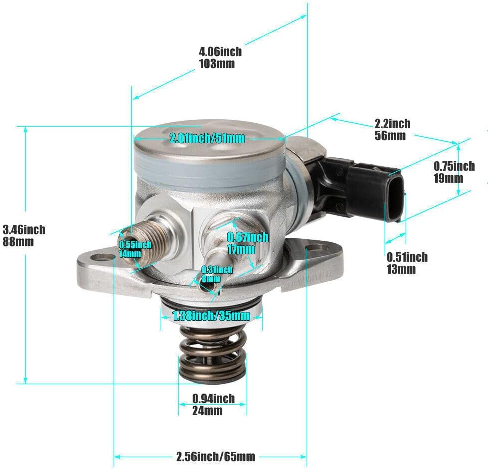 ya 4 8.8.2 High pressure fuel pump for Nissan QASHQAI 1.2 DIG-T H8201146431-166307214R