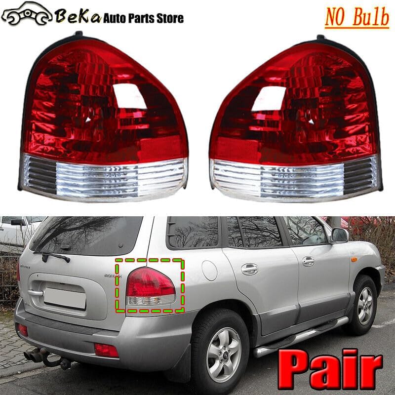 ya 2 8.15 2-piece set of for Hyundai Santa Fe 2001-2006 LH&RH rear taillights and brake lights (without bulbs)