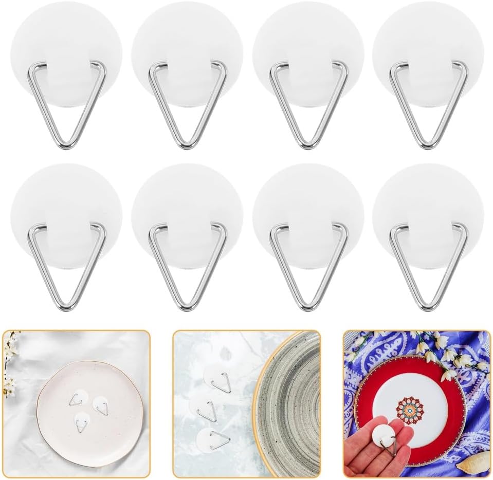 ya 26 10.21 baidi 50 Pcs Decorative Plate Hook Hanger for Wall Picture Hanging Tool