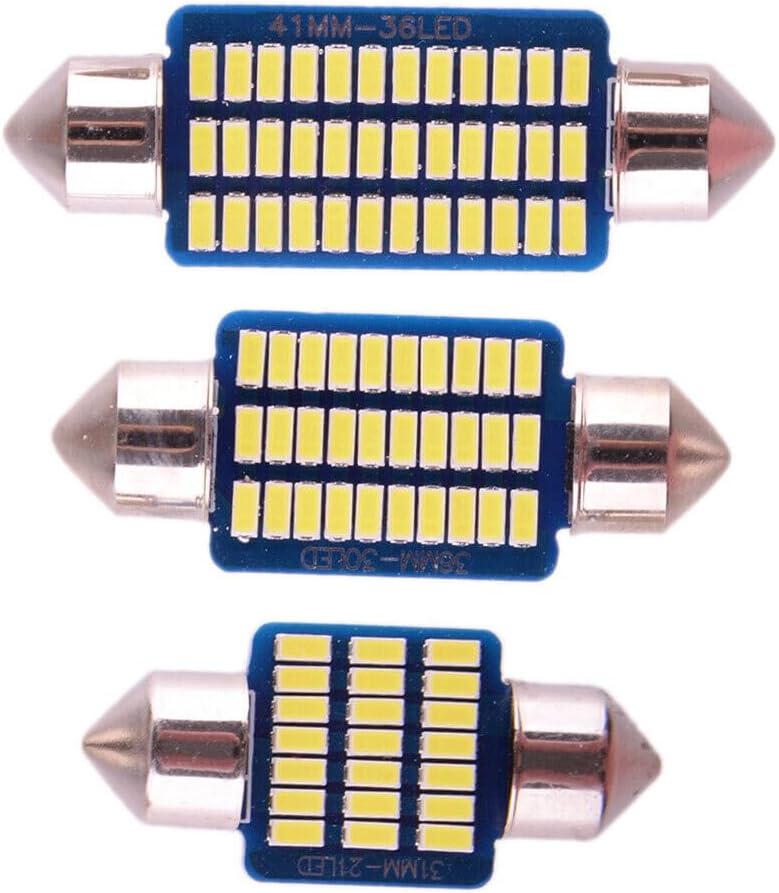 ya 4 8.14 LED Interior Map Dome Light Bulb Kit for Toyota for Corolla 2003-2008 @