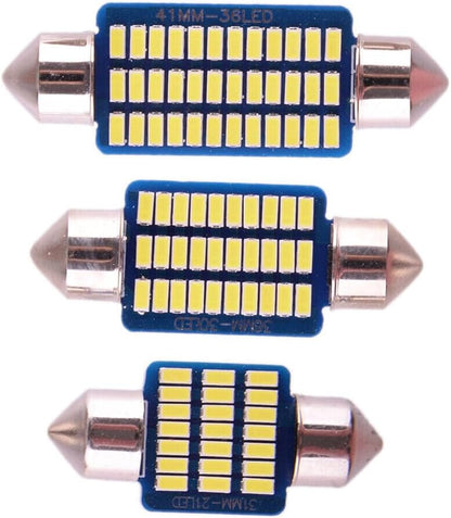 ya 4 8.14 LED Interior Map Dome Light Bulb Kit for Toyota for Corolla 2003-2008 @