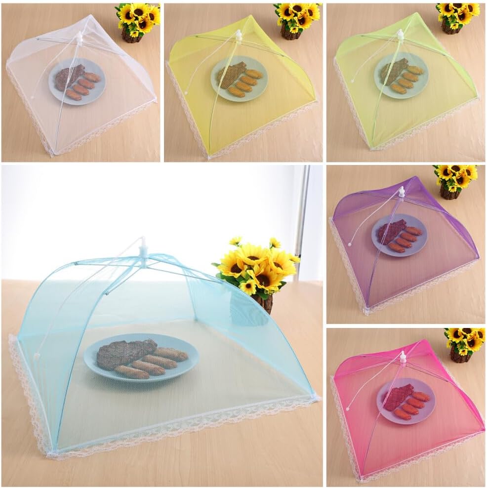ya 14 9.20 baidi 6Pcs Collapsible Food Cover Tent for Food Cover 17 Inch Dining Picnic Use-1