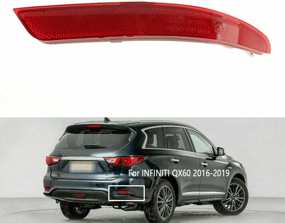 ya 13 9.15 baidi For QX60 2016 2017 2018-19 Right Passenger Rear Reflector Light Bumper,Useful