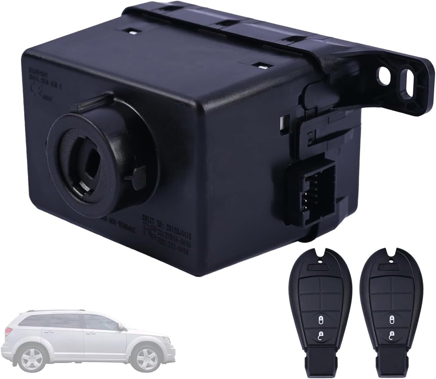 ya 4 8.24 baidi for Dodge Grand Caravan Journey 2008-2010 Ignition Switch Node Module & Key 3pcs