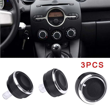 ya 23 10.7 baidi 3pcs for for Mazda 2 Demio 2007-14 Switch Knob Climate Control Buttons F for Rame A/C