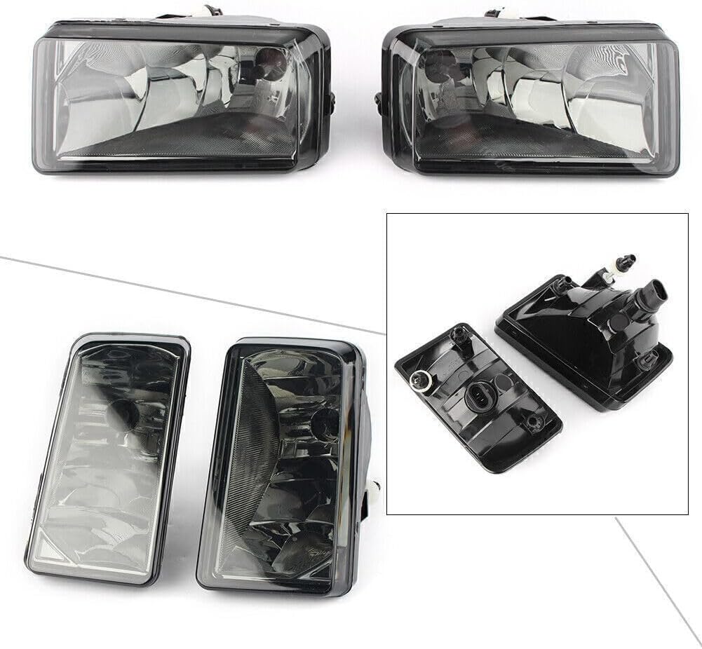 ya 4 8.8 2pcs Bumper Fog Driving Light Lamp Fits Silverado 1500 2500 3500 2007-2013 Smoke