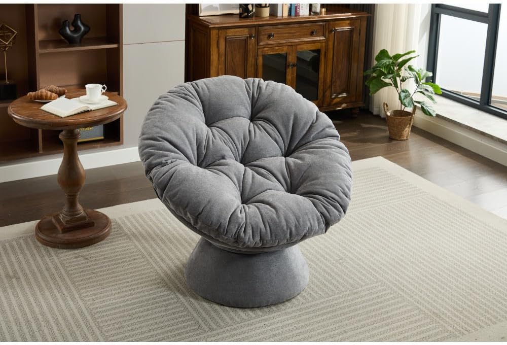 ya 28 10.13 baidi 360¡ã Oversized Swivel Accent Papasan for Living Room Bedroom