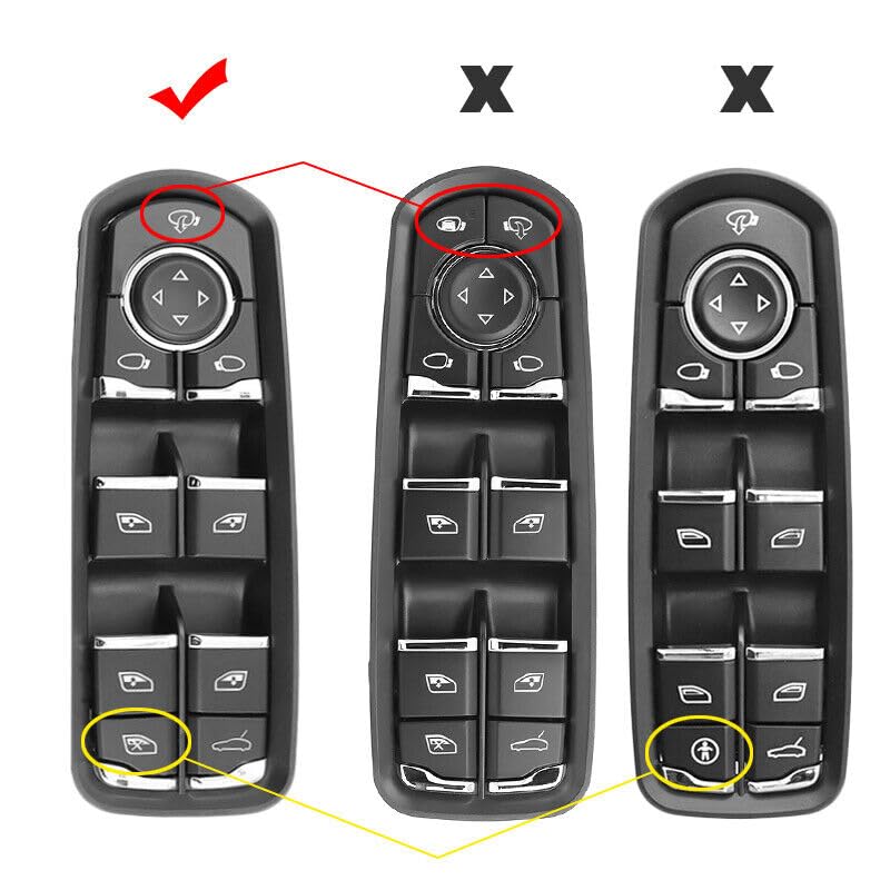 ya 6 8.14 Front Left Window Switch Button Panel Suitable for Porsche Cayenne/Macan/for Panamera 