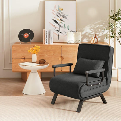 ya 28 10.13 baidi 5-in-1 Black Sleep Bed Convertible Sleeper 5-Position Adjustable Backrest