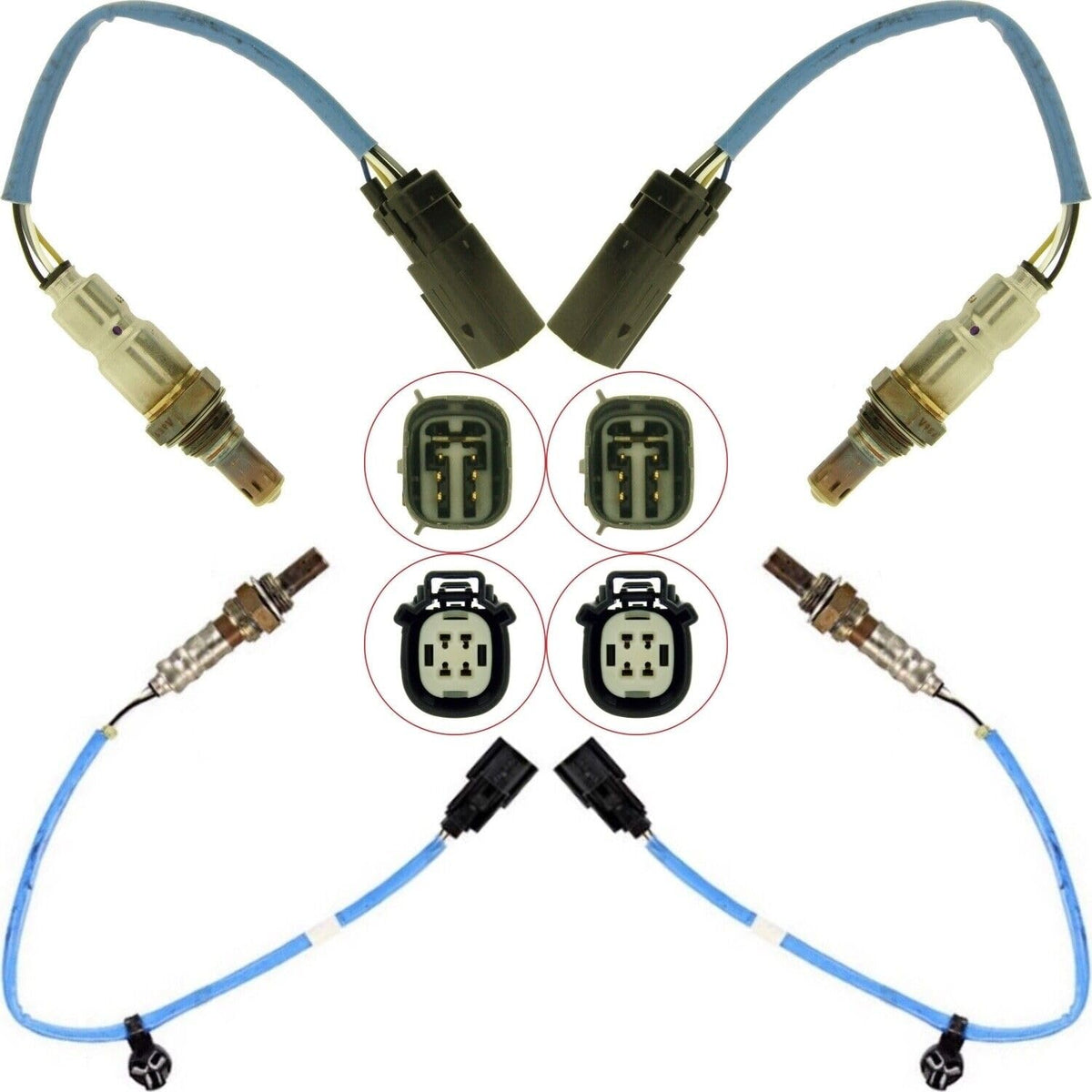 ya 9 10.24 4 Pack Oxygen O2 Sensor Upstream + Downstream Suitable for 2013-16 for LINC