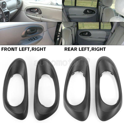 ya 10 9.16 baidi 4X Front Rear Left+Right Door Handle Trim for 2002-2009 for Chevrolet Trailblazer