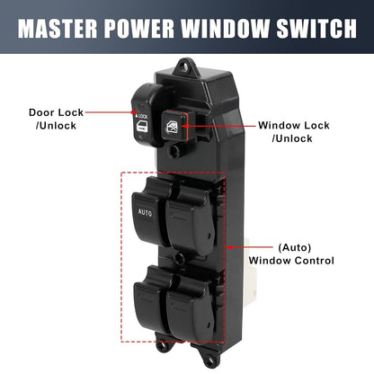ya 9 10.24 84820-42090 Power Window Master Control Switch Left Front Suitable for 01-05 for Toyota RAV4-
