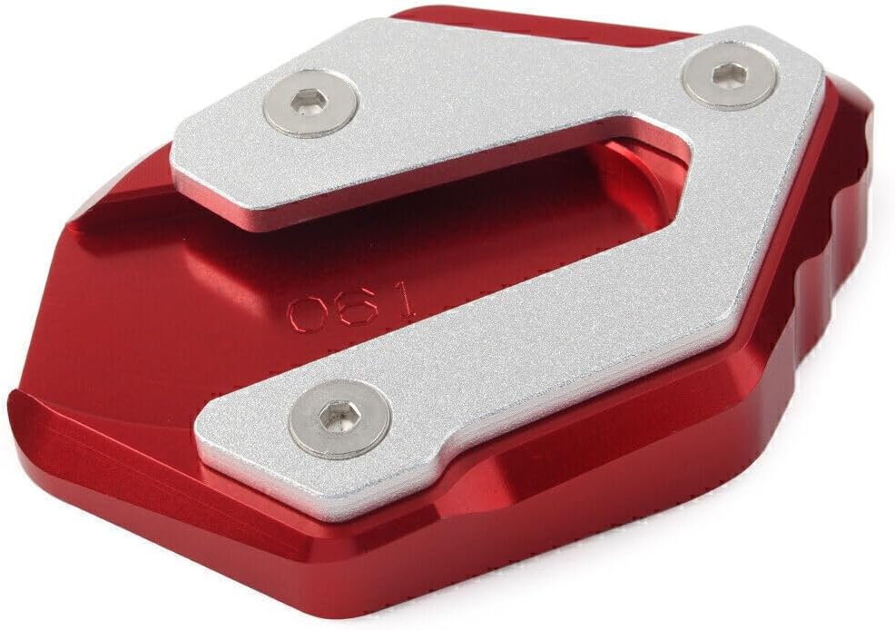 ya 4 8.8.2 Red Kickstand Side Stand Plate Extension Pad for Yamaha MT-07 14-18 XSR700 2016