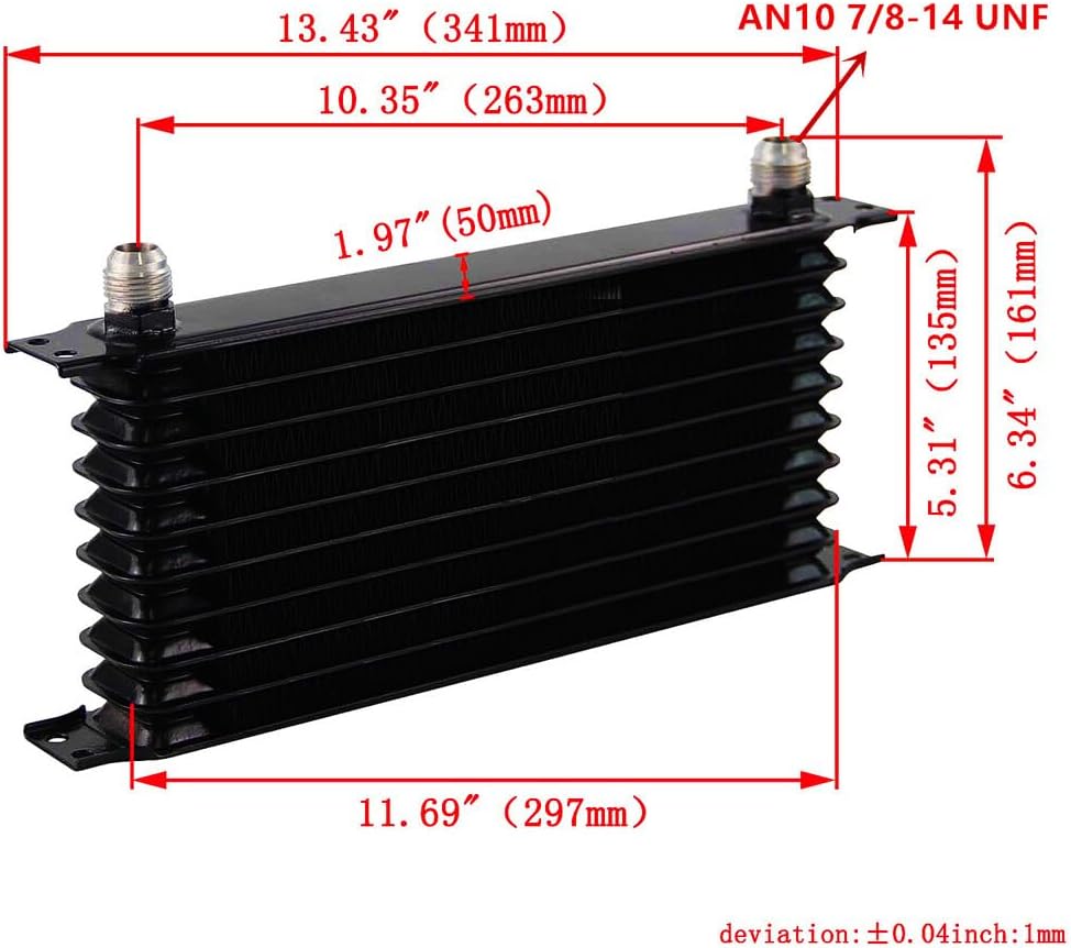 ya 12 10.8 baidi 10 Row Trust Oil Cooler Kit for Nissan Silvia S13 S14 S15 180SX 200SX SR20DET BK