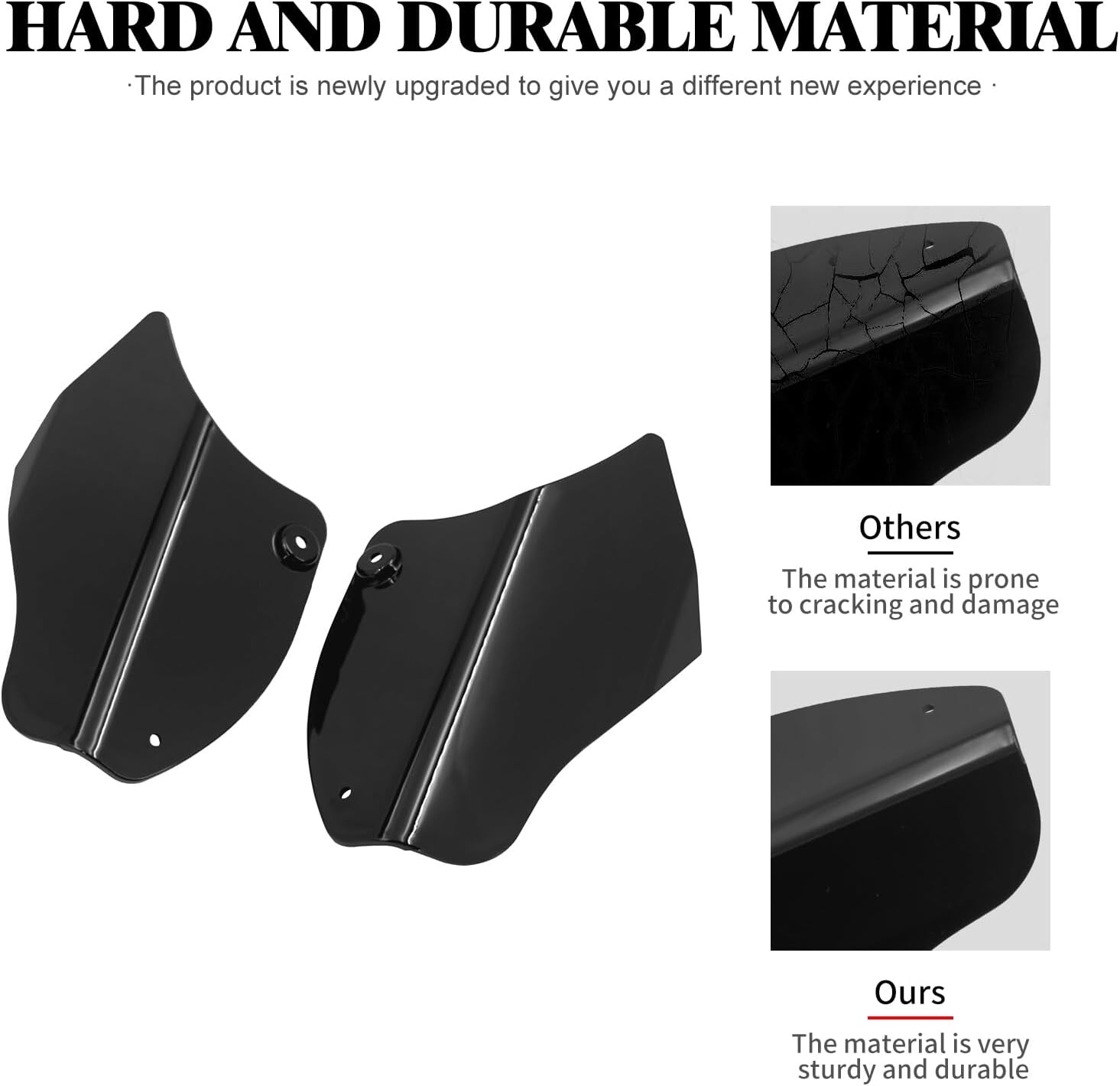 ya 7 8.24 baidi ABS Reflective Saddle Heat Shield Air Deflector for Harley Softail Fay Boy 00-16