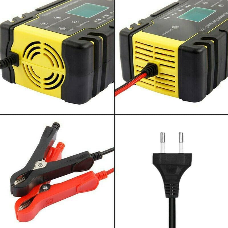 ya 11 9.14 zhengce Car Battery Charger 12V 8A/24V 4A Intelligent Fast Charging Tool EU Plug