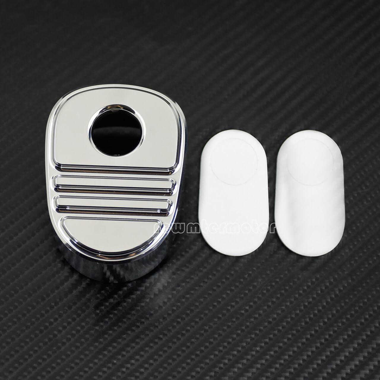 ya 6 8.24 baidi Chrome Stripe Ignition Switch Cover Fit for Harley Touring Road Street Tri Glide