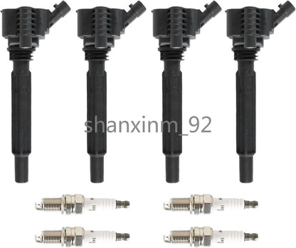 ya 9 10.24 4 Ignition Coils for 13-16 for Dodge Dart 12-17 for Fiat 500 1.4L l4 Turbocharged UF673