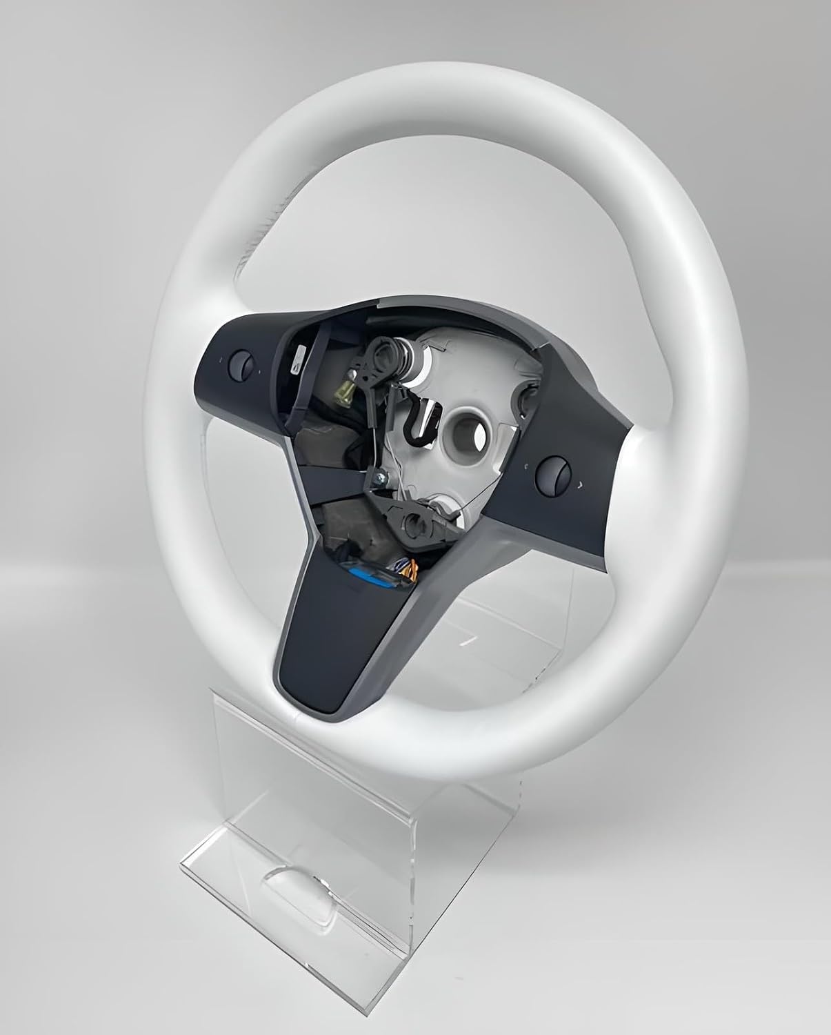 ya 5 8.10 White Steering Wheel for Tesla for Model 3 Y Driver W/Heated Leather 1490214-00-B