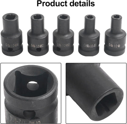 ya 14 9.20 baidi Square Screw Taps Compatibility with For Electric Driver Wrenches 5PCs-1