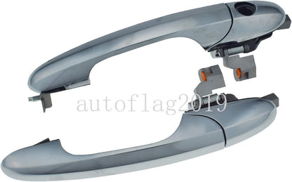 ya 2 8.15 2 Pack Chrome Door Outside Handles Front Left and Right Suitable for Fiat 500 2012-2017