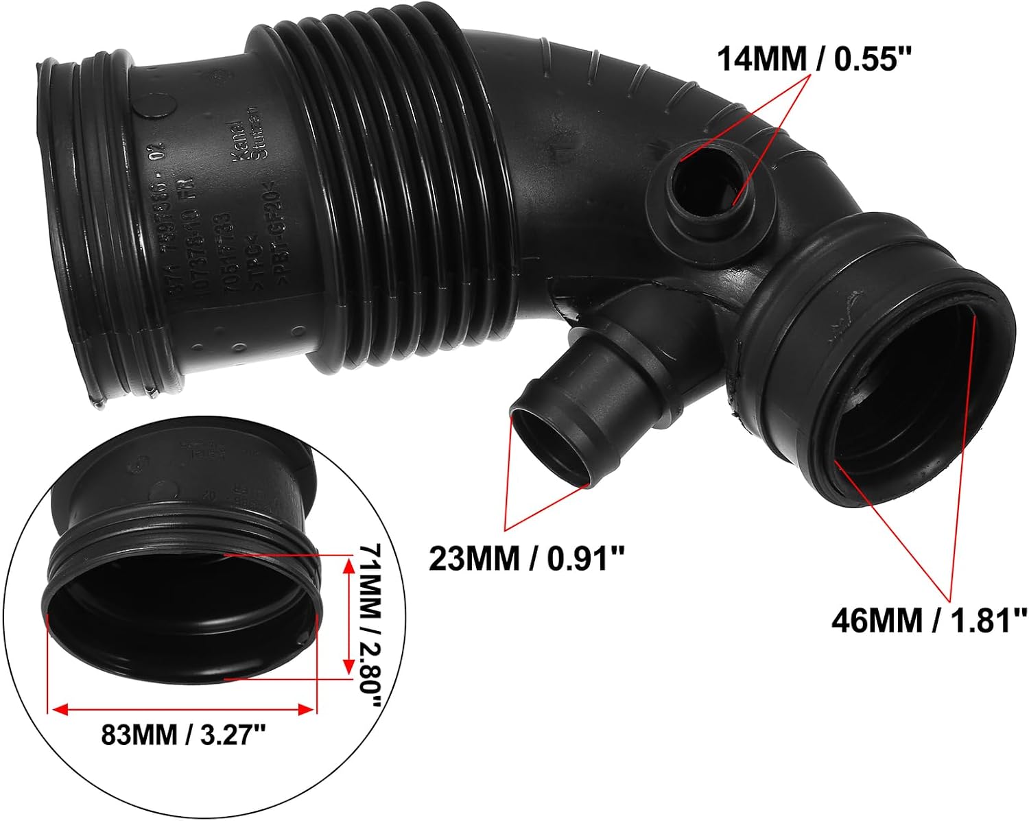 ya 4 8.10 Tracheal filter tube air hose suitable for BMW F20 F21 F30 114i 116i 118i 316i 320i N13