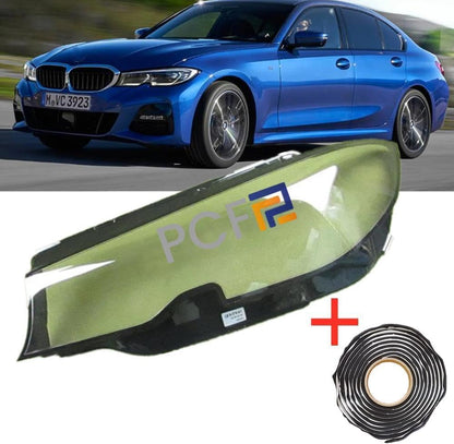 ya 4 8.14 for BMW 3 Series G20 G28 19-2022 Car Headlight Lens Cover Shell Left Side 