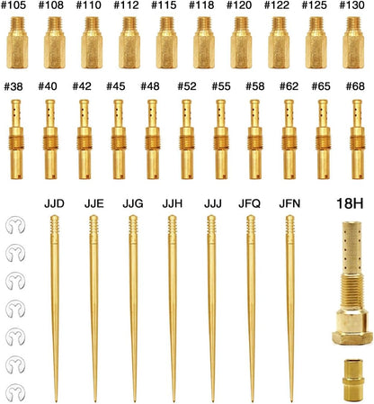 ya 2 8.15 PE 26-28 21-34 Carburetor 18 Holes Repair Kit Slow Jet Needle Holder Atomiser