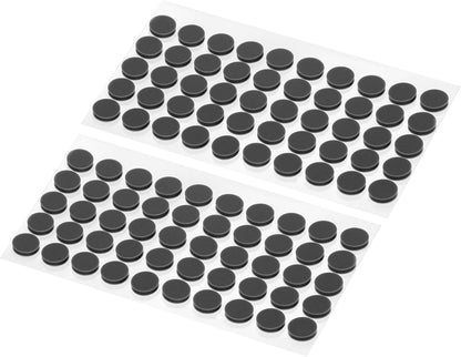 ya 26 10.21 baidi 0.39 Diameter Cabinet Door Bumpers, 100 Pcs Door Stoppers, Black