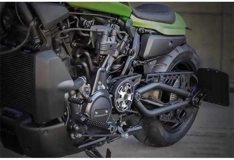 ya 28 10.13 zhengce Left Sprocket Cover Pulley Cover for Sportster S 1250 RH1250 Nightster 9