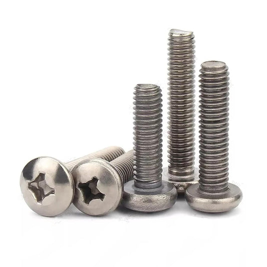 ya 16 10.20 baidi Titanium GR2 Phillips Cross Pan Head Machine Screws 0# 2# 4# 6# 8# 10# 1/4