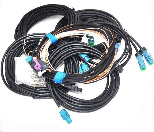 ya 2 8.15 retrofit 360 Surround Reverse Camera Cable Wiring kit for VW mqb for Tiguan for Golf CC