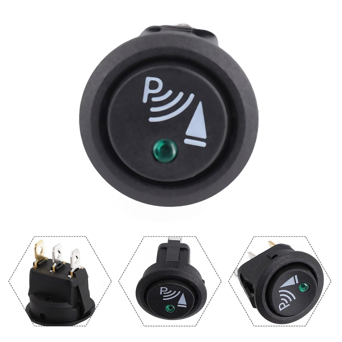 ya 23 10.7 baidi Car 3 Pin Rocker/Parking Off Switch Front Rear Walking Sensor Interior Accessory