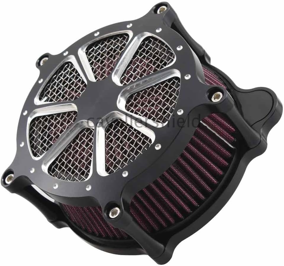 ya 23 10.7 baidi Billet Aluminum Contrast Cut Air Cleaner Intake Filter for Harley Touring Dyna