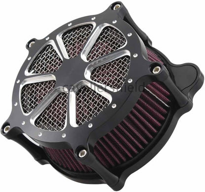 ya 23 10.7 baidi Billet Aluminum Contrast Cut Air Cleaner Intake Filter for Harley Touring Dyna