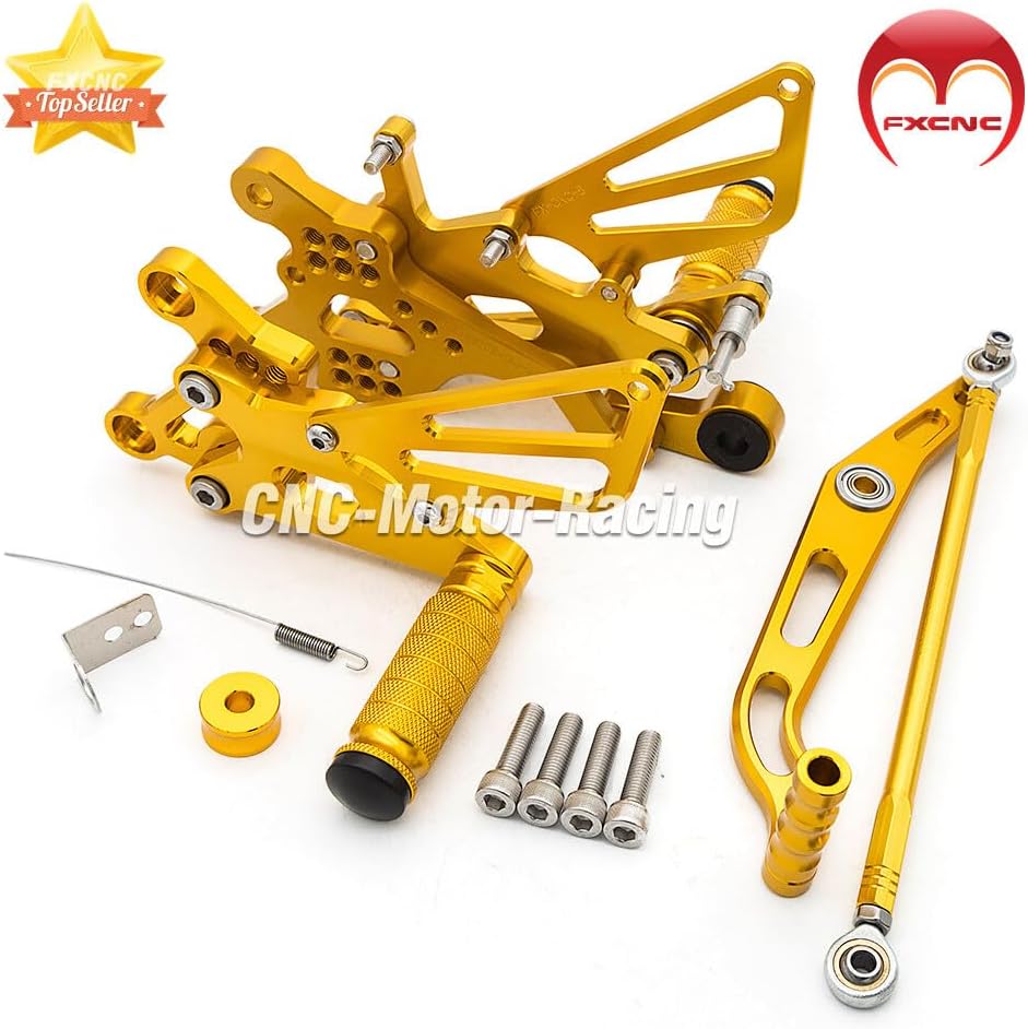 ya 5 8.10 Suitable for Yamaha YZF R6 R6S 2006-2016 2017 2018 2019 2020 CNC Rear Wheel footrest footrest