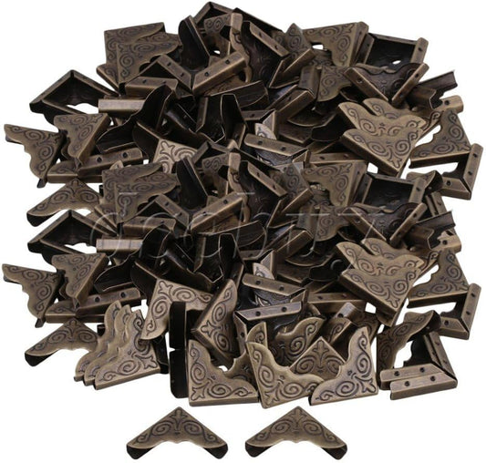 ya 26 10.21 baidi 200PCS Elegant Bronze Album Edge Cover Corner Guard 25x4mm Guards