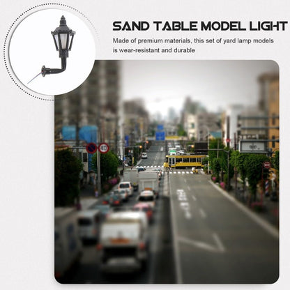 ya 13 9.15 baidi 6 Pcs Dollhouse Lighting Wall Lamp European Style Model Lights for Miniature Lamps