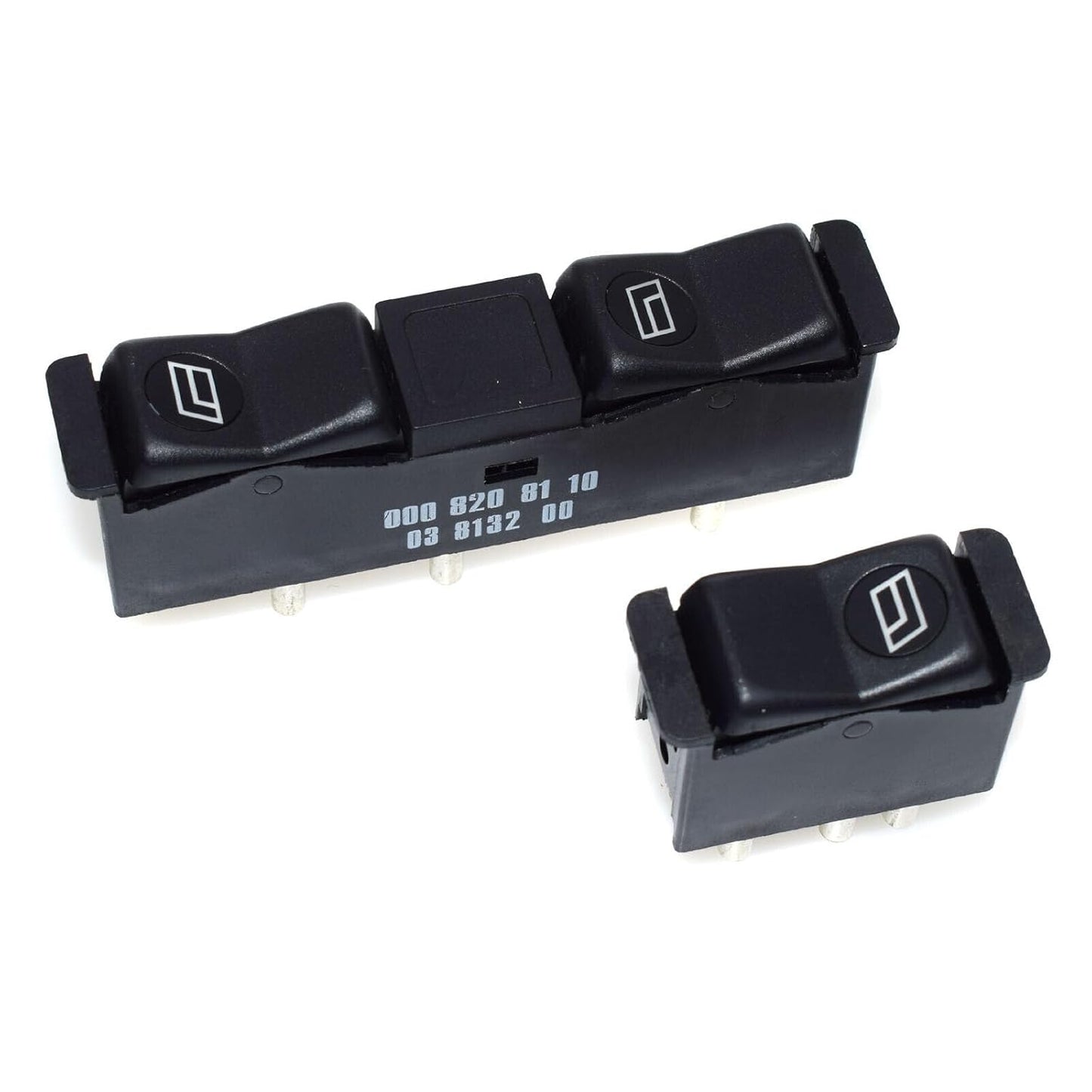 ya 5 8.10 2-Pack Power Window Switch Set for Mercedes-Benz 190E 190D 0008208410 0008208110