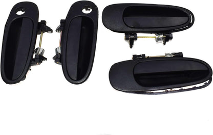 ya 5 8.10 for Toyota for Corolla 93-97 Exterior Door Handle Front and Rear Left Black 4 pcs