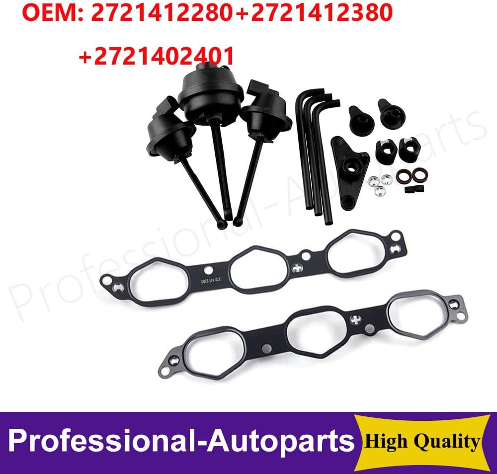 ya 11 9.14 baidiSet of 3PCS Intake Manifold Air Flap Runner Repair Kit for Mercedes M272 M273