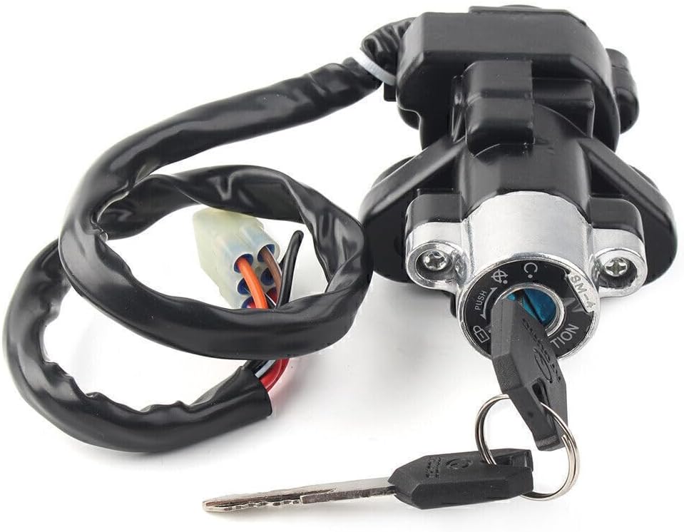 ya 6 8.24 baidi for Suzuki GSX650 GSXR750 Ignition Switch Fuel Gas Cap Cover for SEAT Lock Key Set